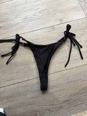 BOUTINE LA Black Tie-Side Bikini Bottom